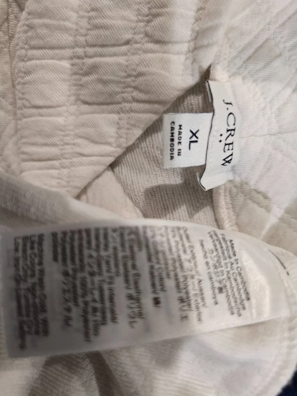 J Crew Mock Neck quilted texture Sweater XL
